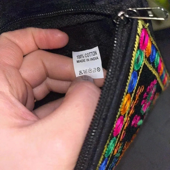 🐘 Made in India🐘/Stunning embroidered bag/ Elephant & floral detail/ Colourful - Picture 8 of 12